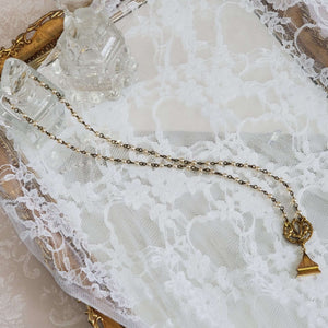 Antique Repurposed Fob Pendant Necklace