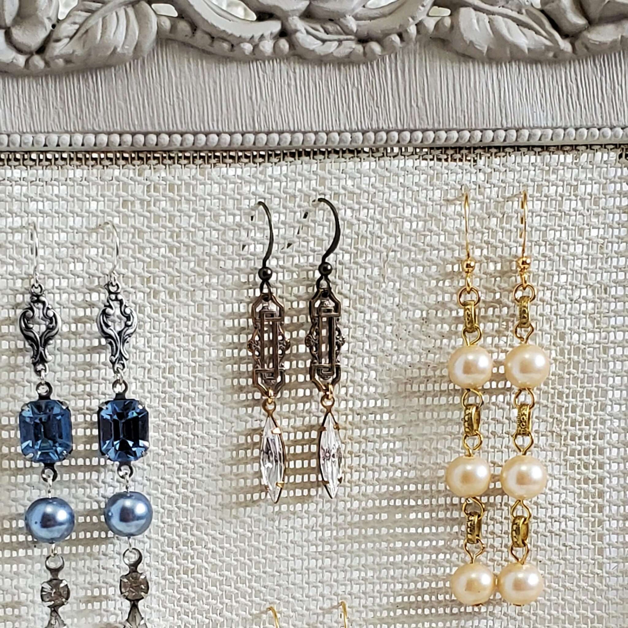 Vintage Style Crystal Drop Earrings