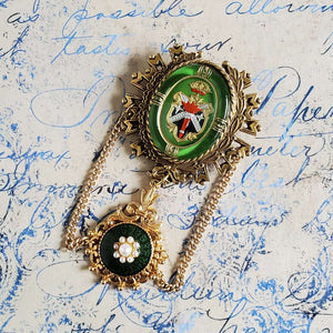 Victorian Revival Military Style Brooch