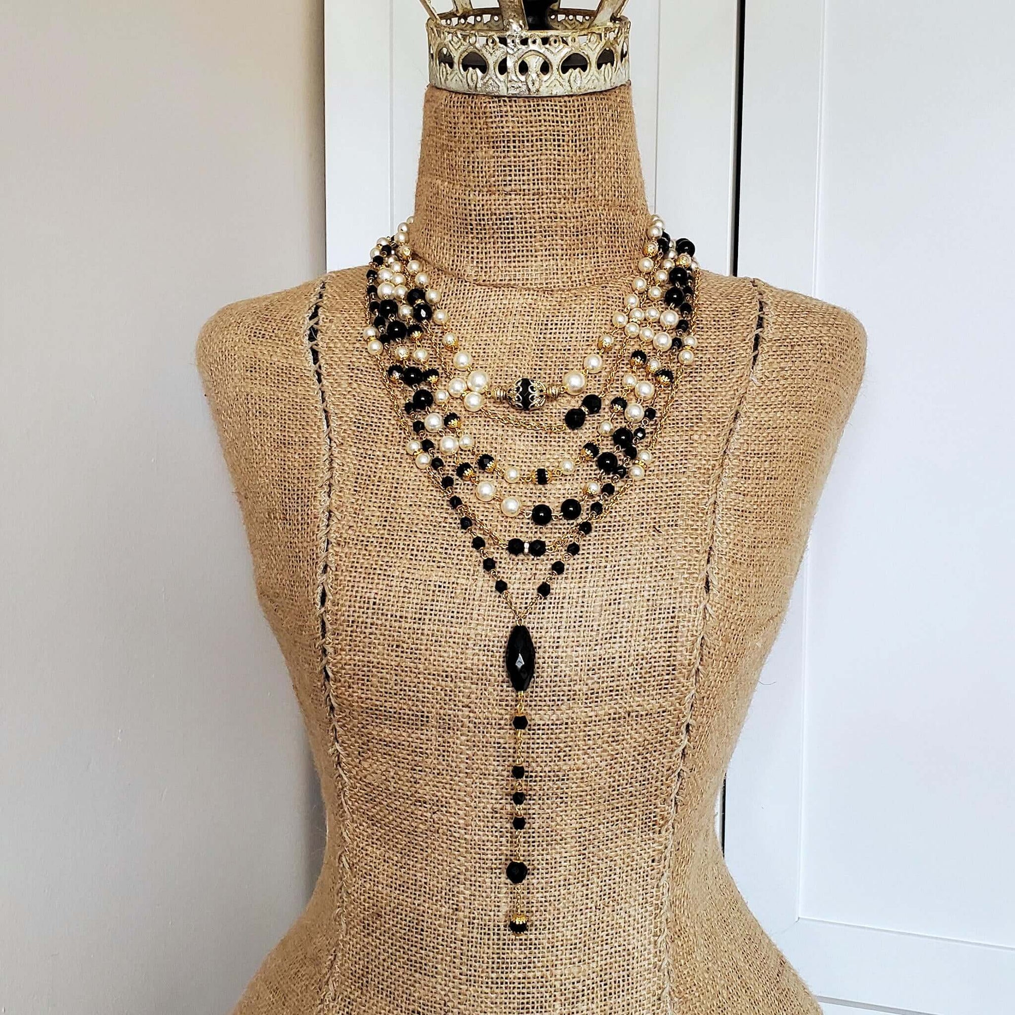 Repurposed Vintage Beaded Necklace