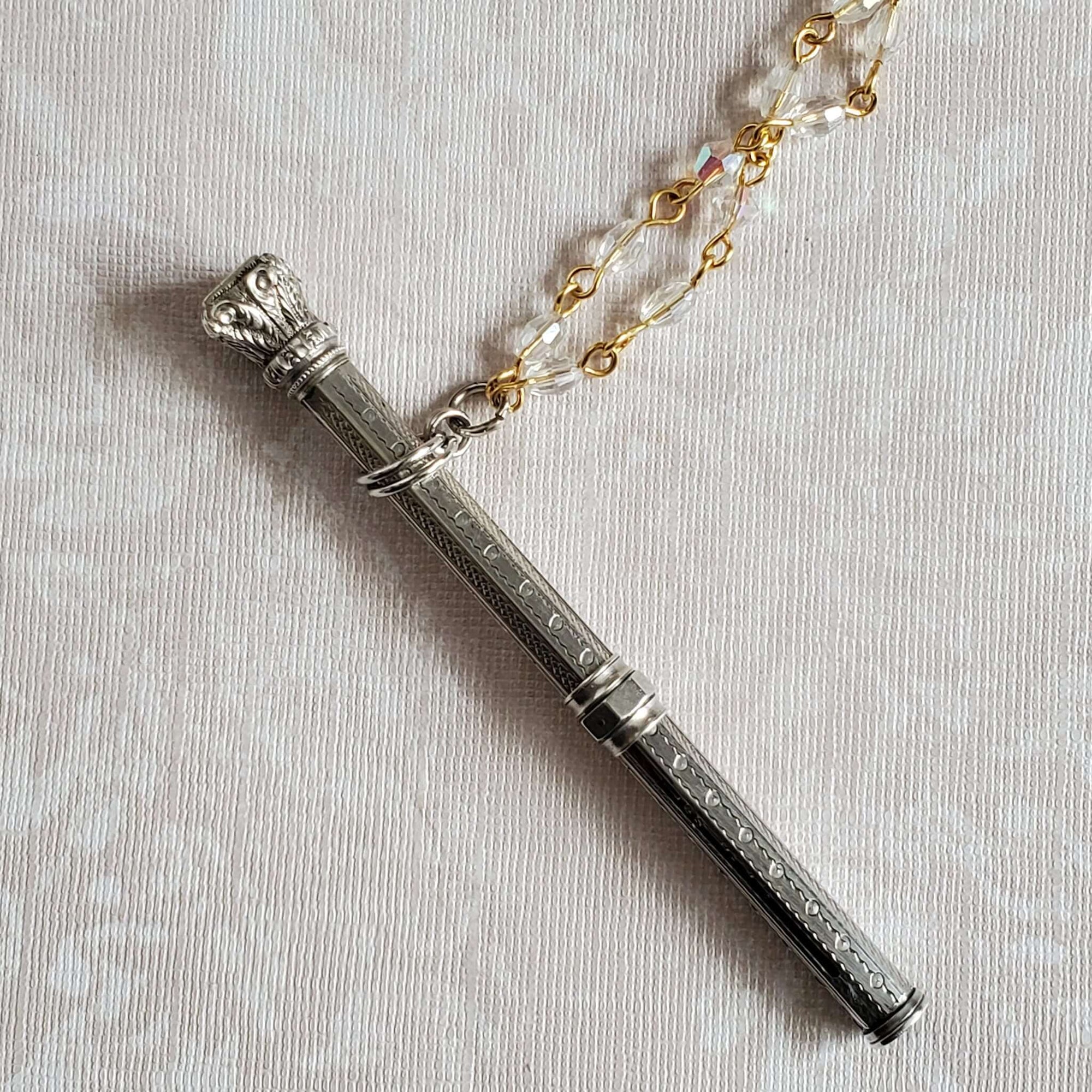 Antique Sliding Pencil Necklace