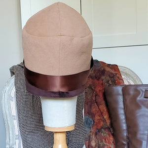 Rear View of Classic Hat with Center Seams