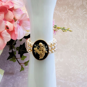 Three Strand Romantic Pearl Bracelet