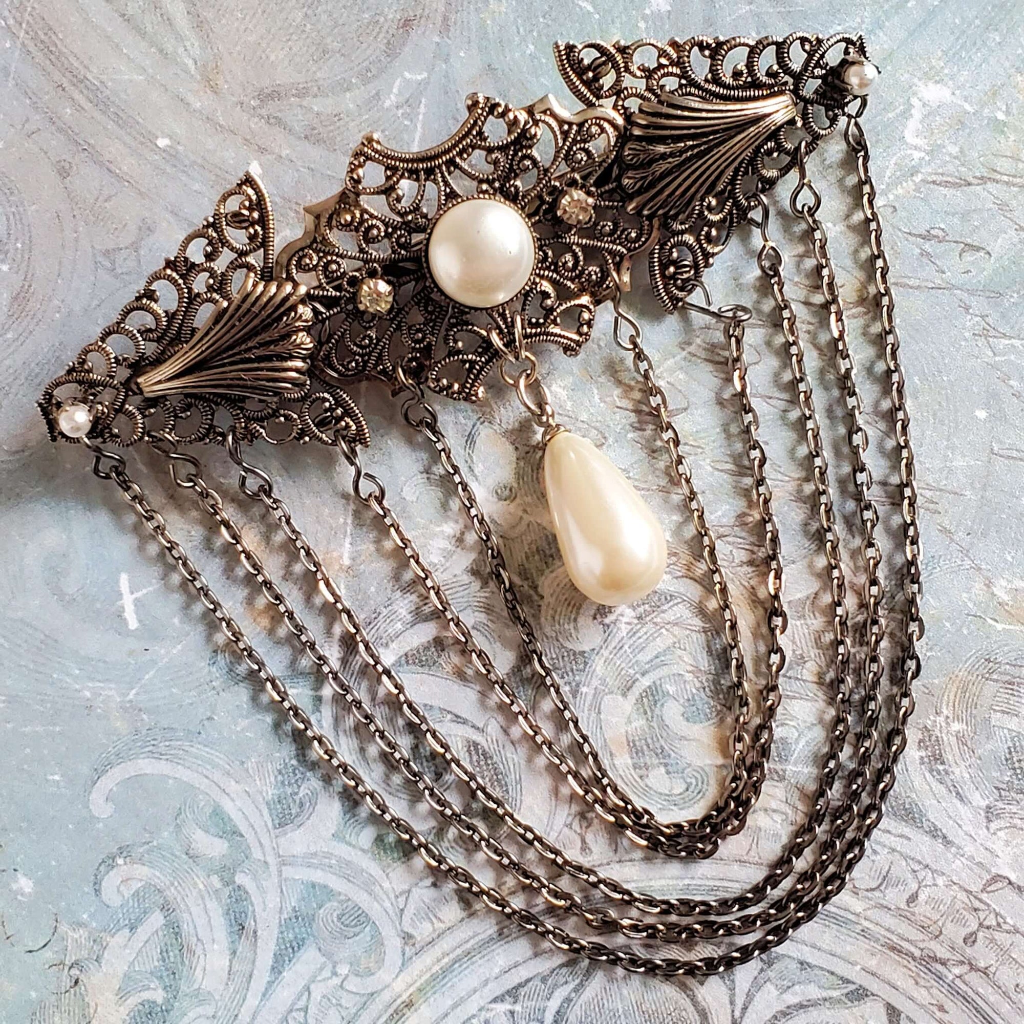 Large Victorian Style Statement Brooch