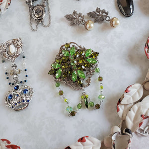 Group Image of Romance and Ruin Brooches including Absinthe Brooched