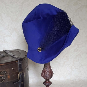 Blue Velvet Fall and Winter Cloche Bucket Hat