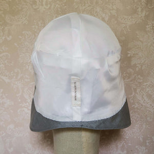 White Acetate LIned Hat