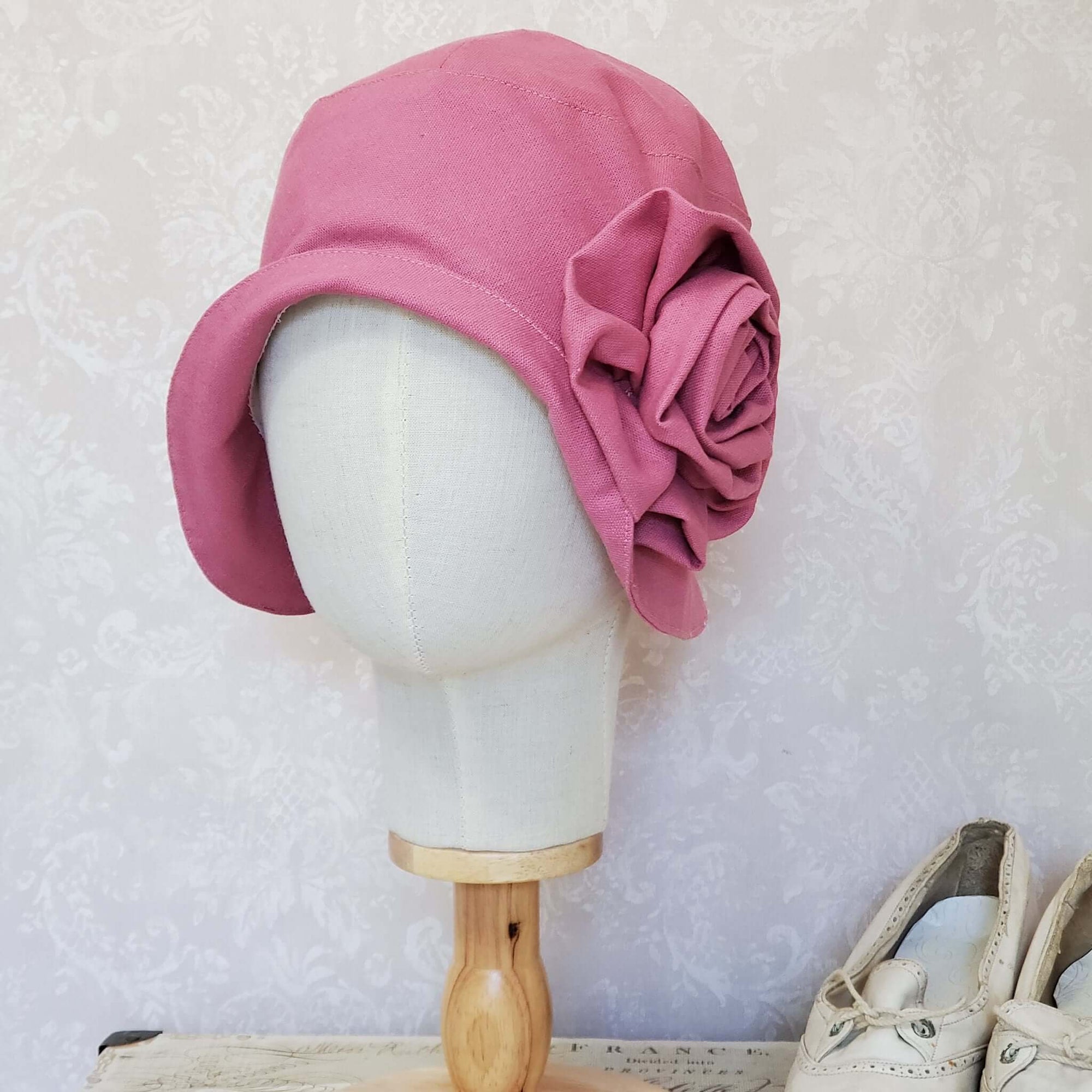 Pink Cloche Hat