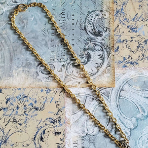 Gold-tone Fashion Chain with Toggle Clasp