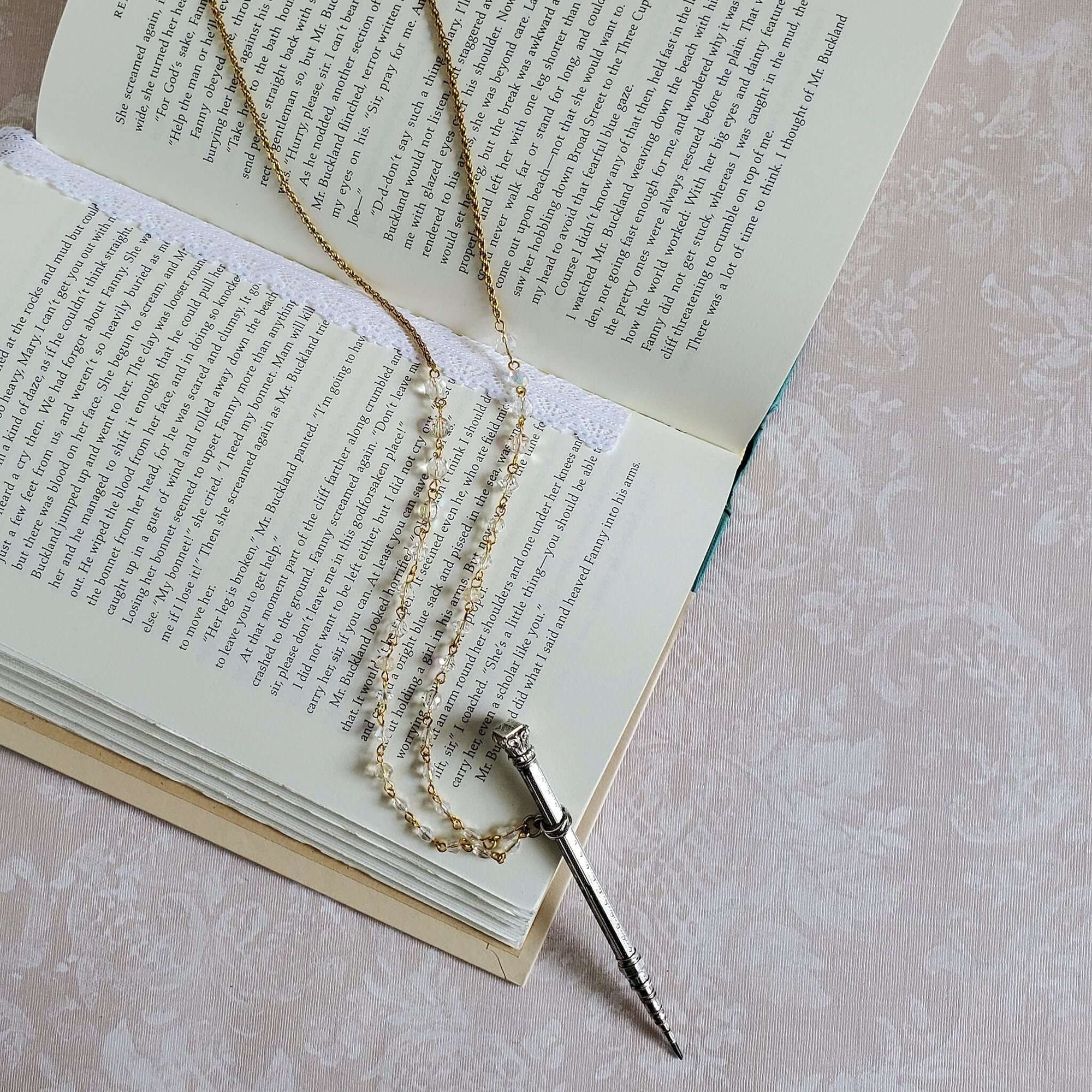 Antique Sliding Pencil Necklace