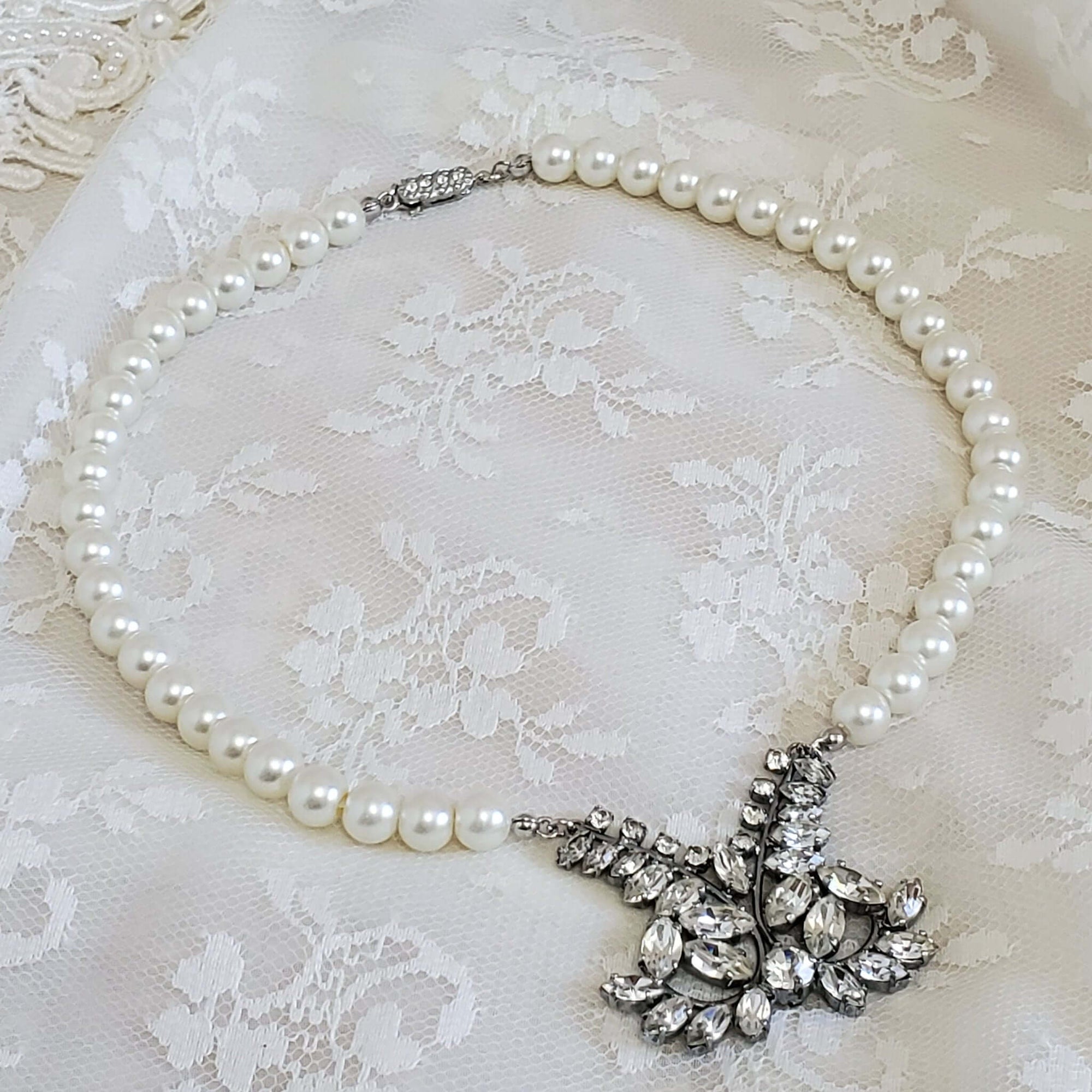 Reimagined Vintage Pearl Necklace