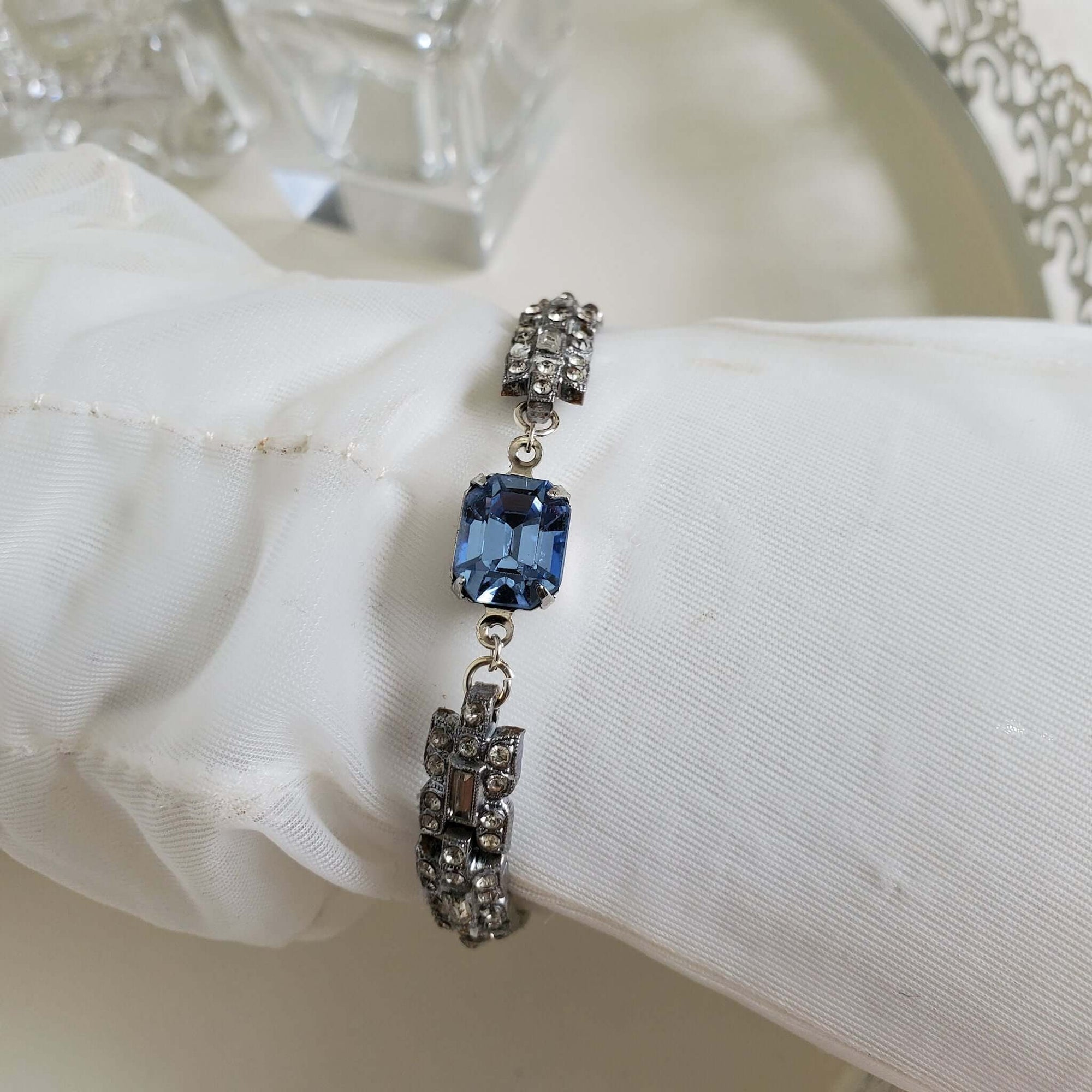 Vintage Bridal Rhinestone Bracelet