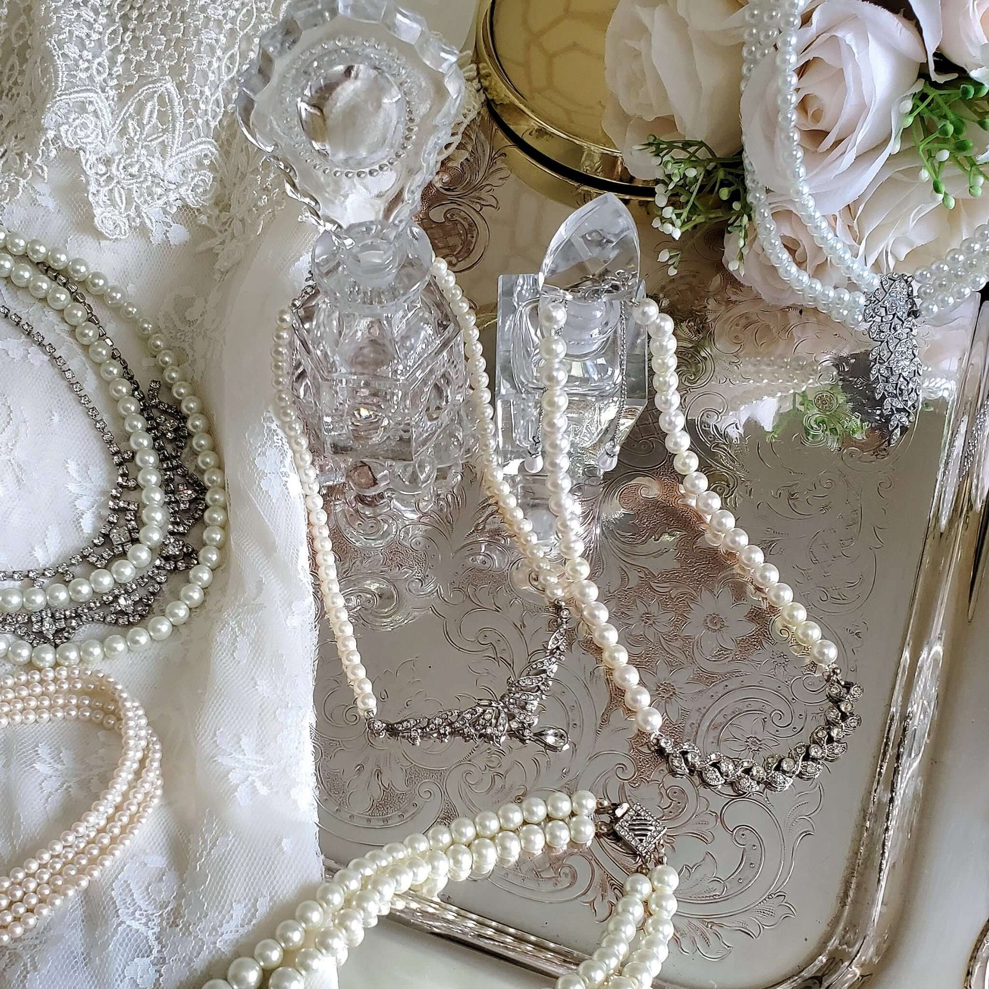 Repurposed Pearl Necklaces