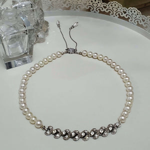Repurposed Vintage Single Strand Pearl Necklace