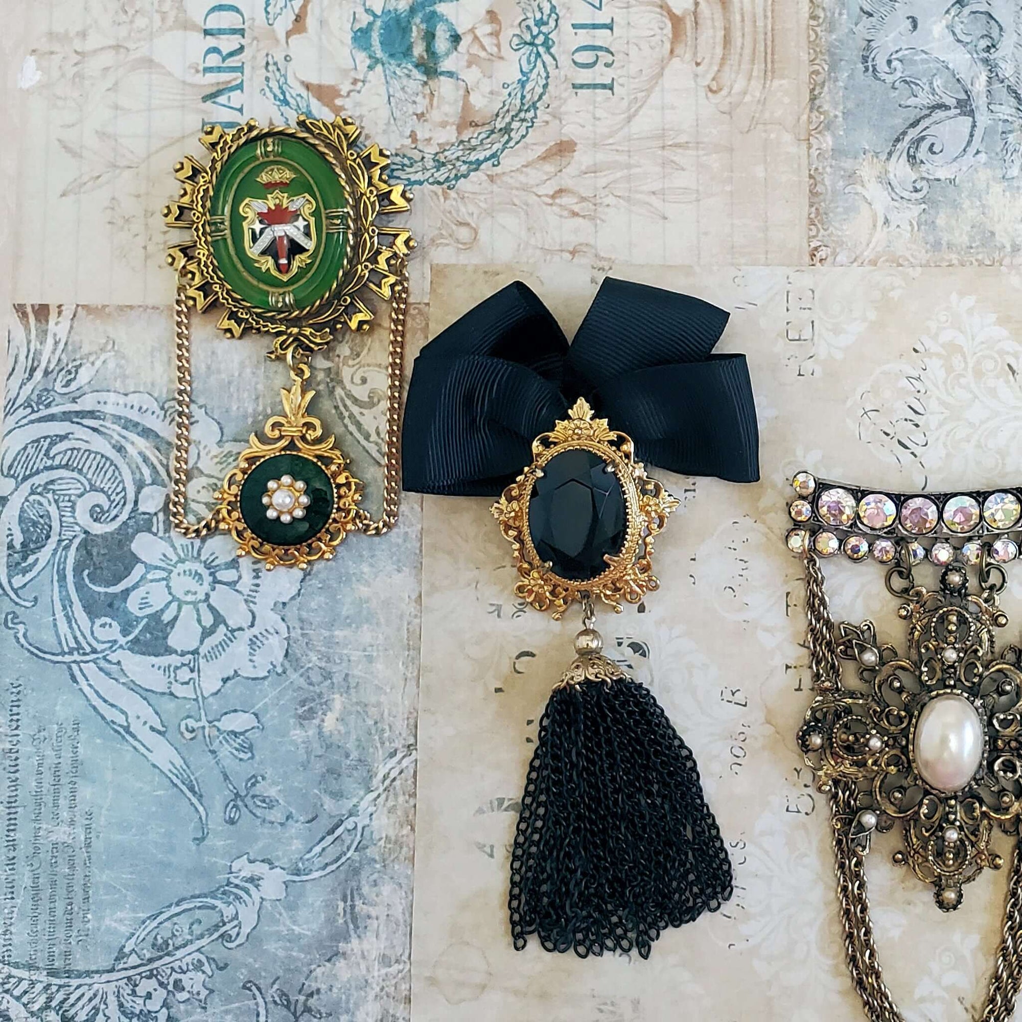 Romance and Ruin Brooches