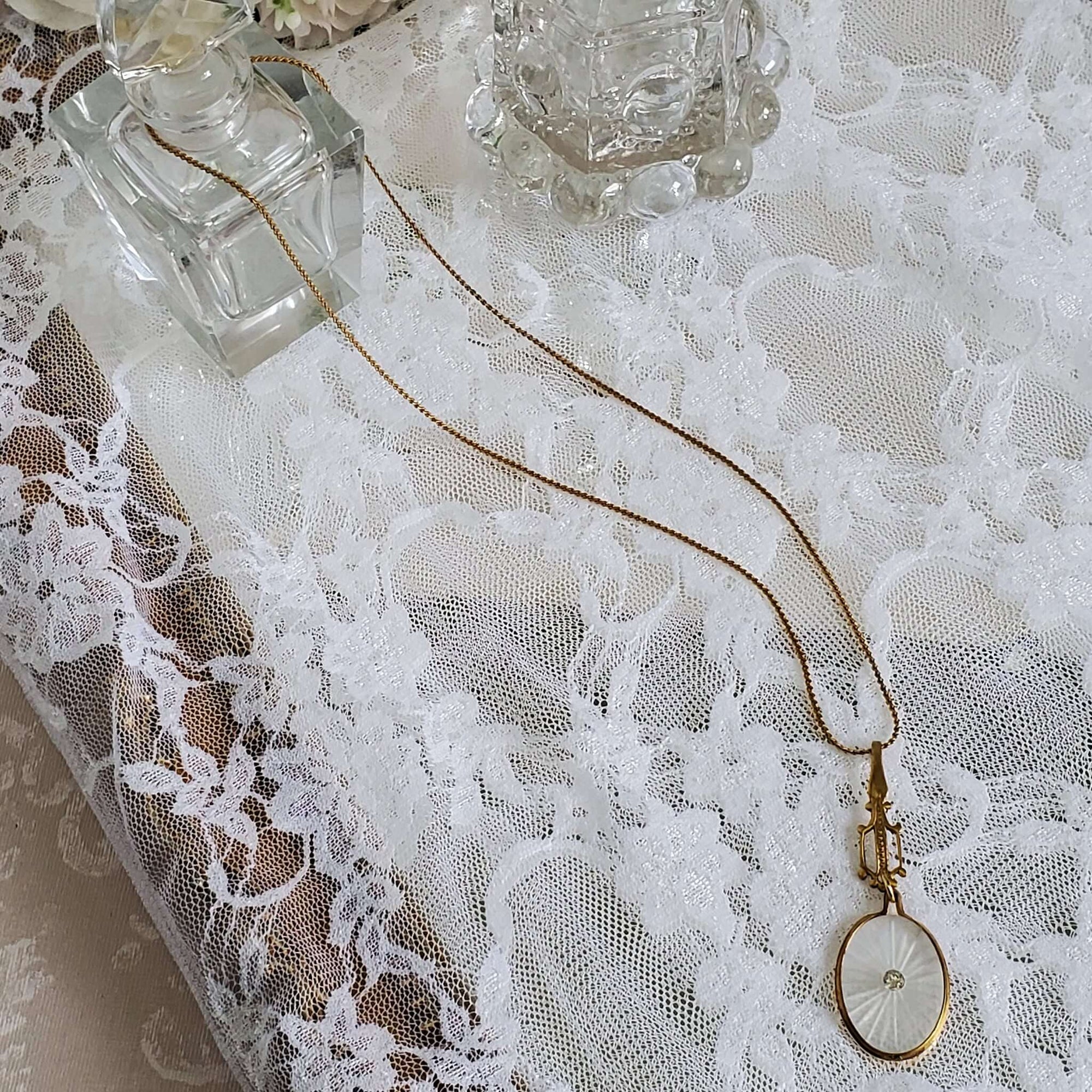 Vintage Camphor Glass Necklace