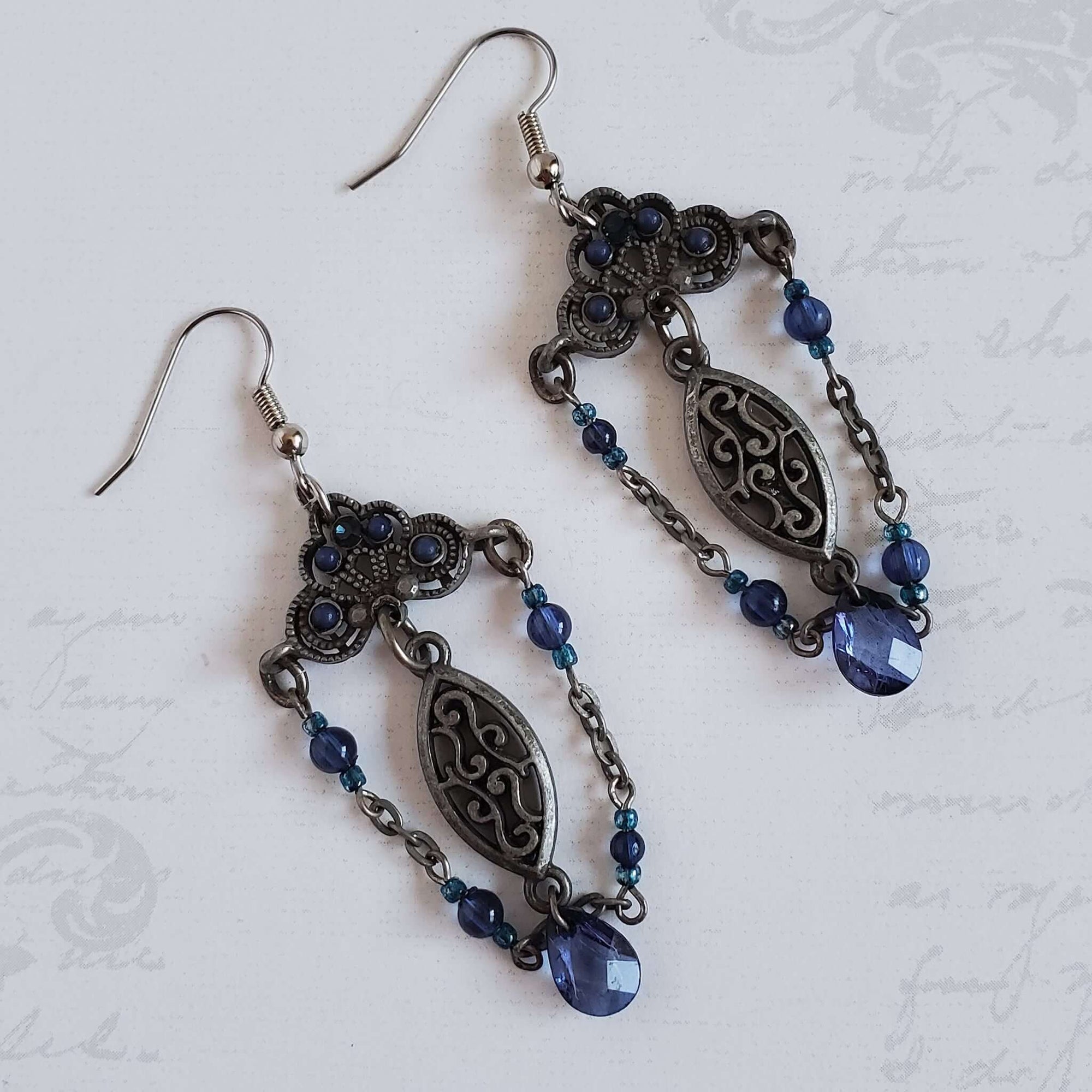 Victorian Style Chandelier Earrings
