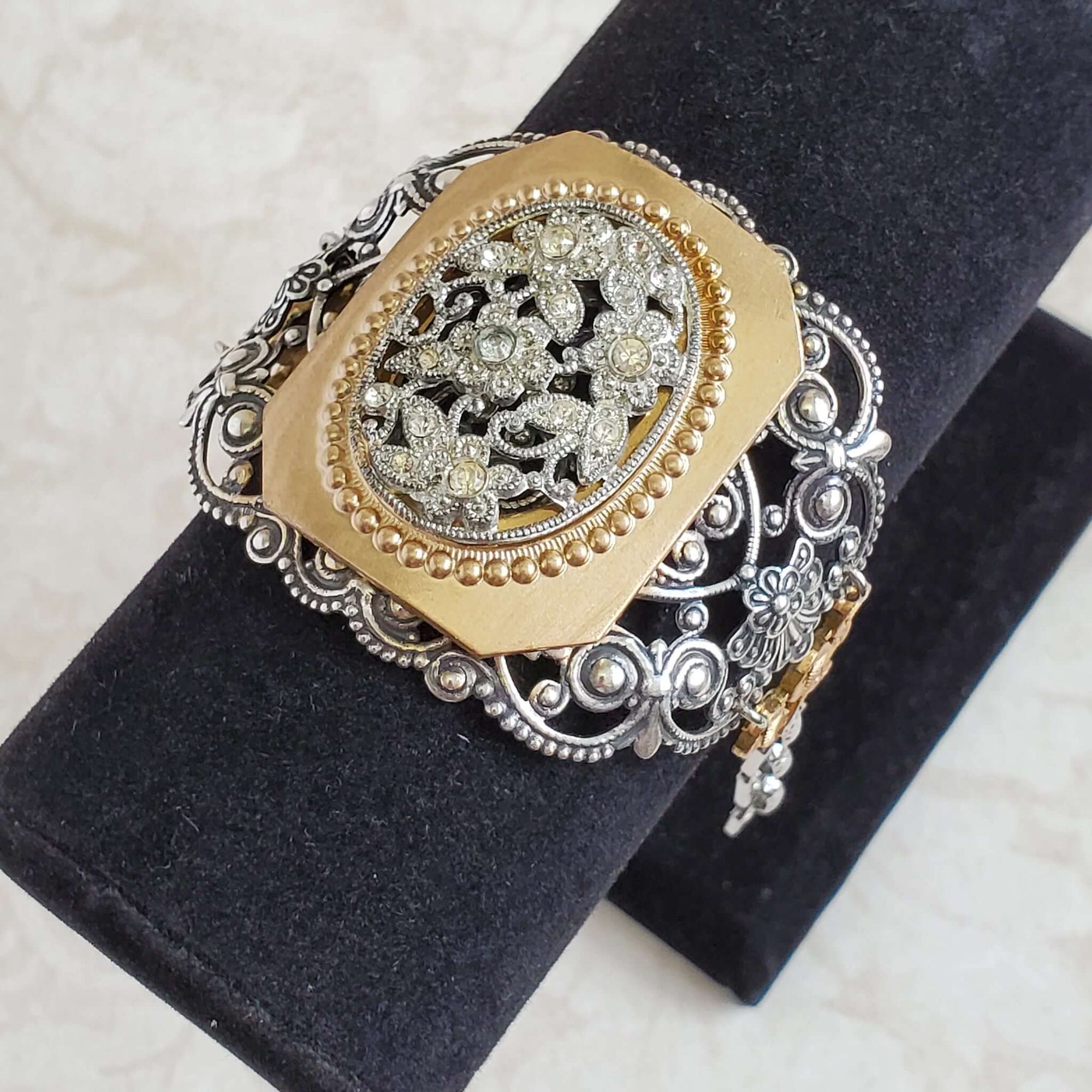 Repurposed Vintage Assemblage Bracelet