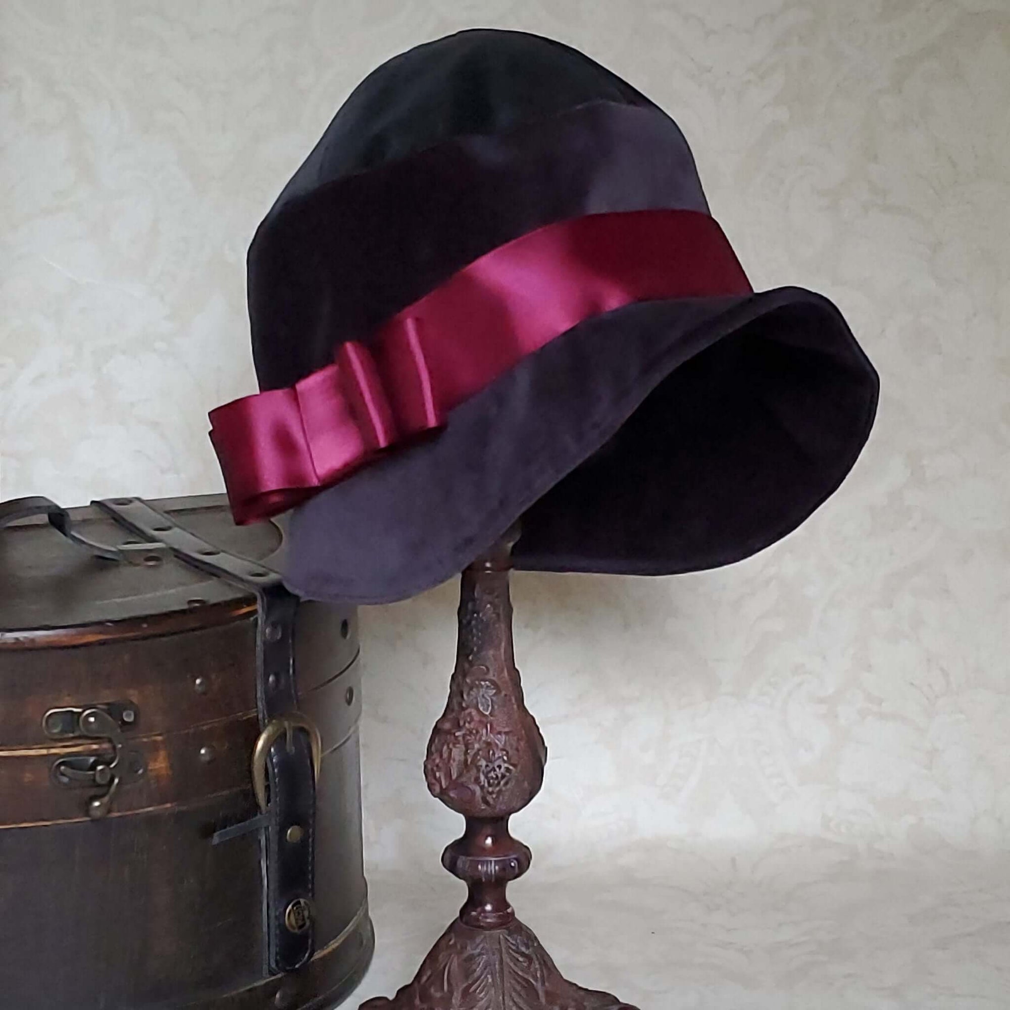 Winter Velvet Cloche Hat