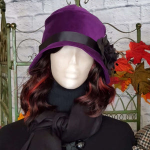 Women's Velvet Cloche Hat