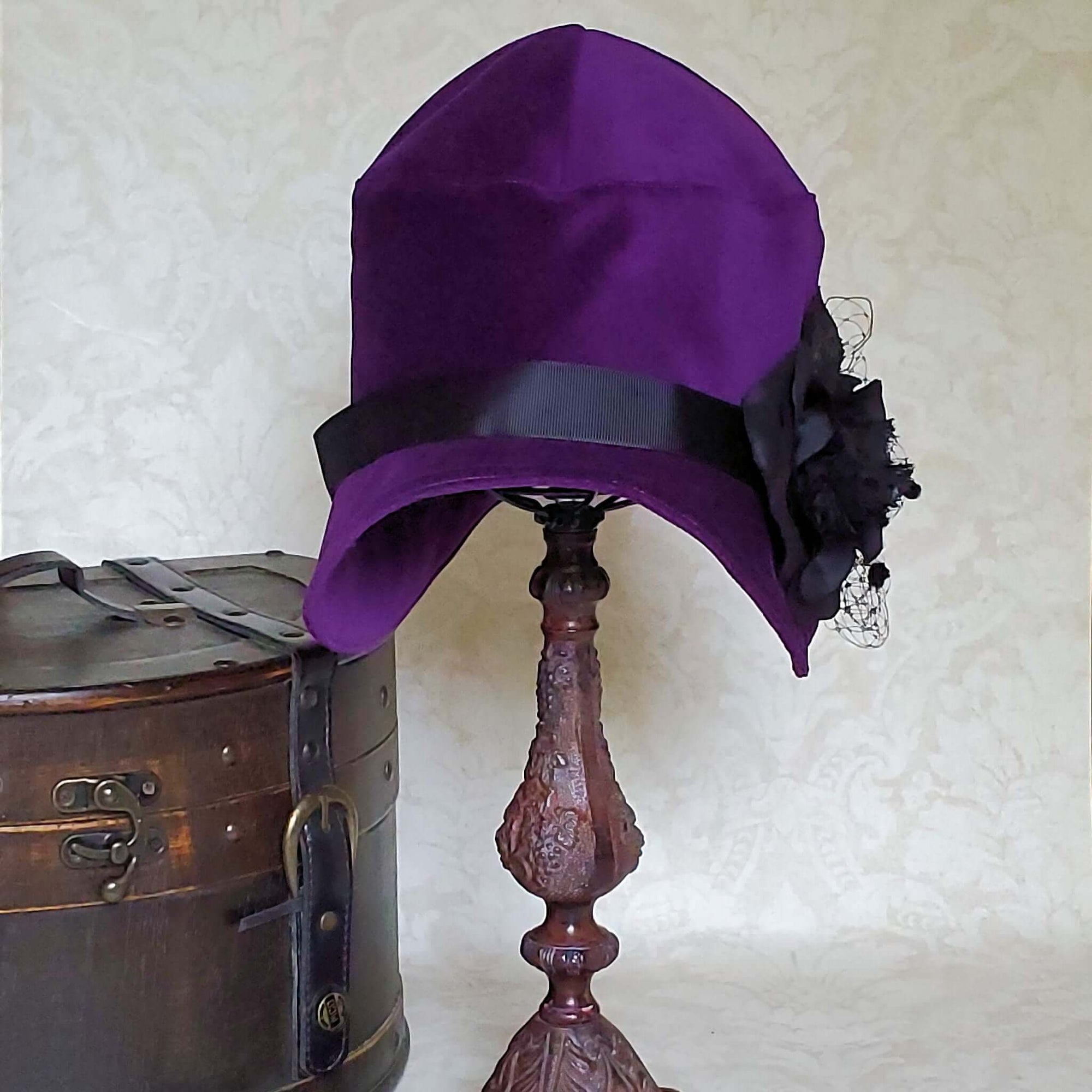 Packable Velvet Cloche Hat