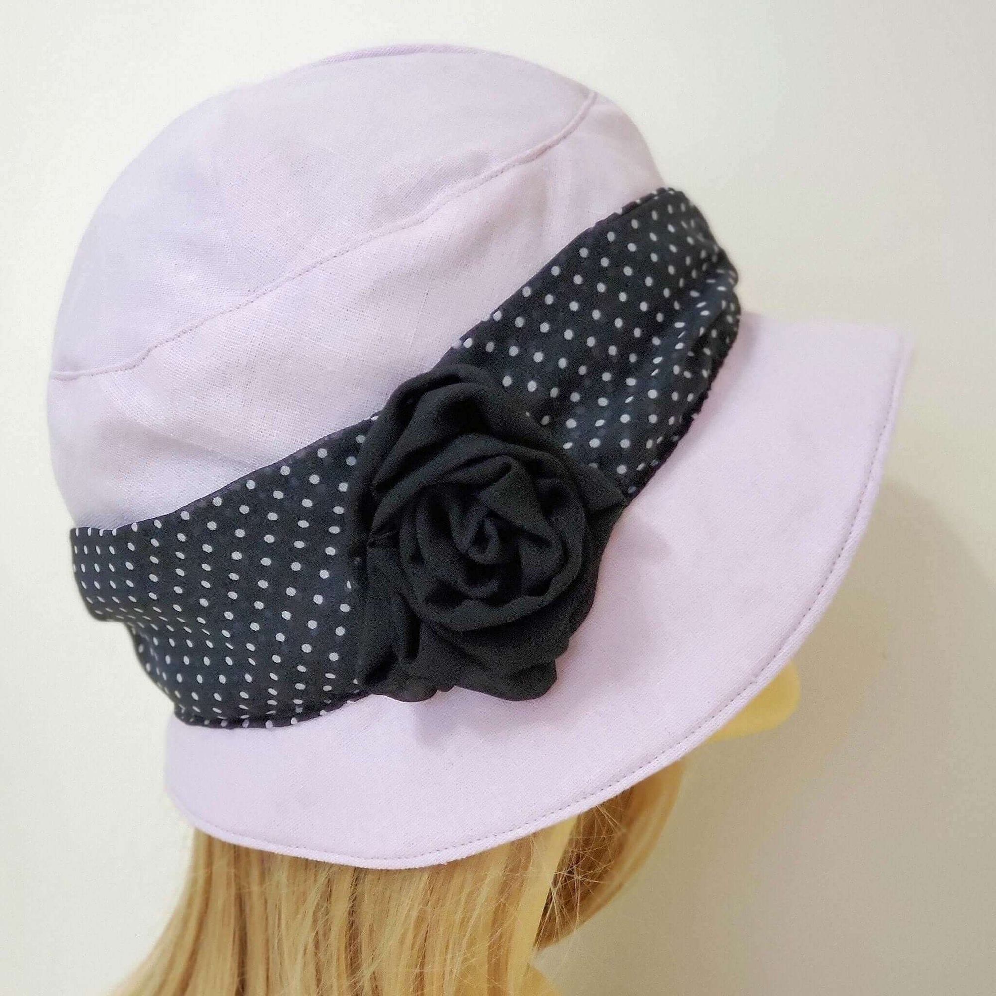 Lavender Linen Hat