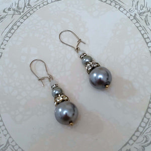 Grey Pearl Earrings