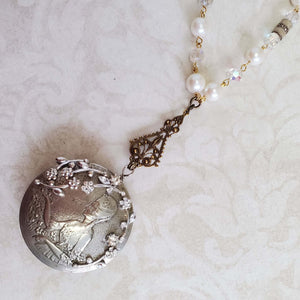 Marie Antoinette Engraved Necklace