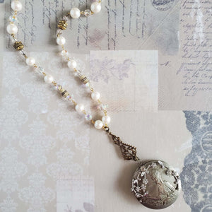 Handmade Pearl Chain Necklace