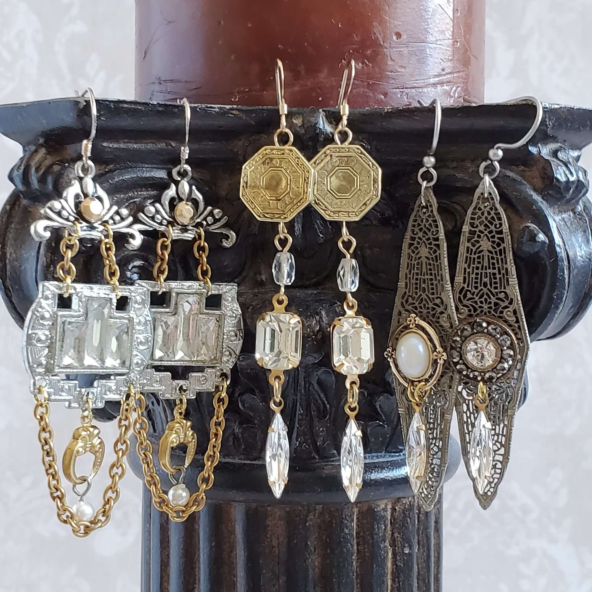 Art Deco  Vintage Earring Collection