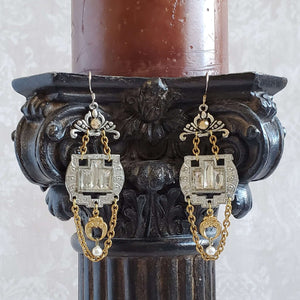 EMPIRE - Antique Art Deco Buckle Earrings