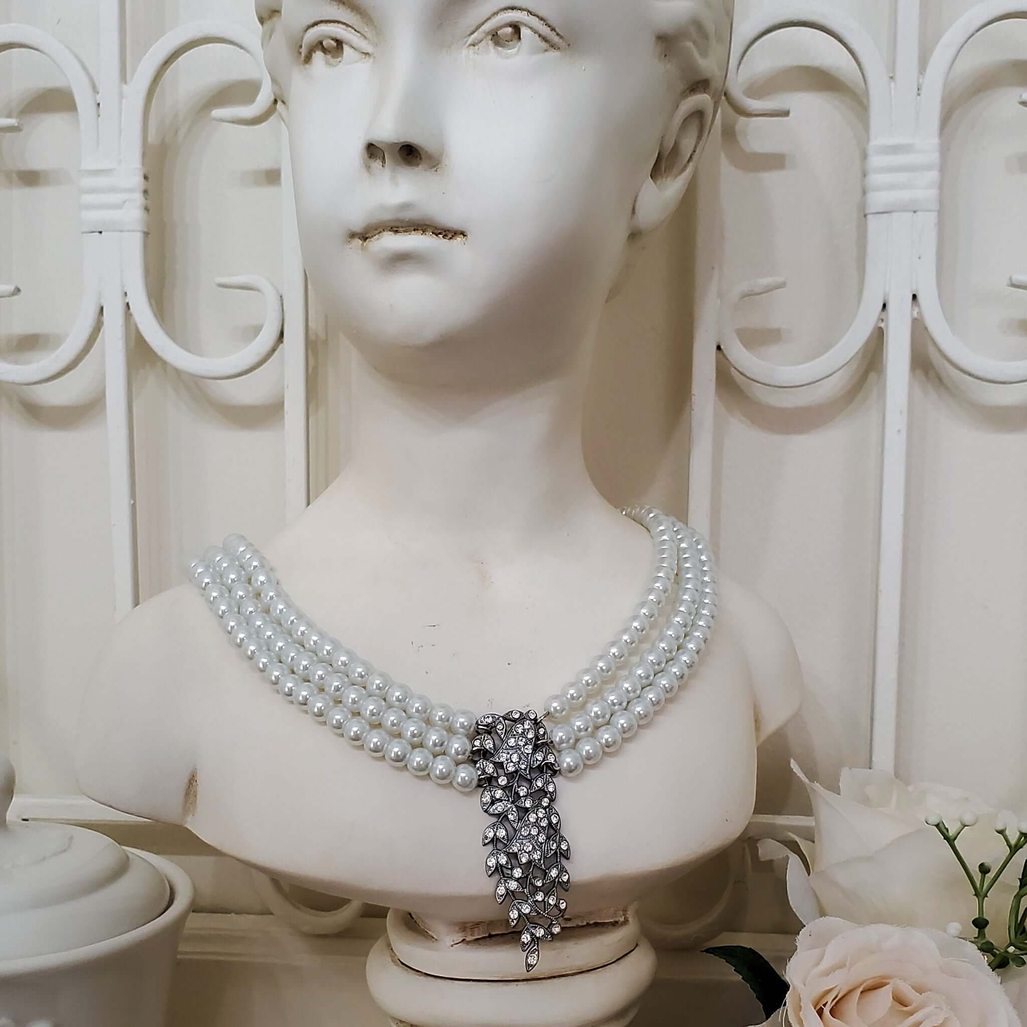 Buy Vintage Pearl Necklace Online In India - Etsy India