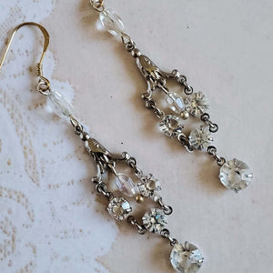 DELIGHT - Vintage Crystal Chandelier Earrings