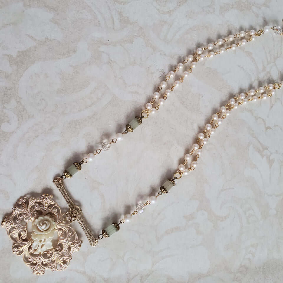 Vintage Two Strand Pearl Chain