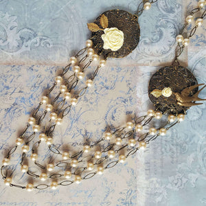 Vintage Double Pendant Necklace