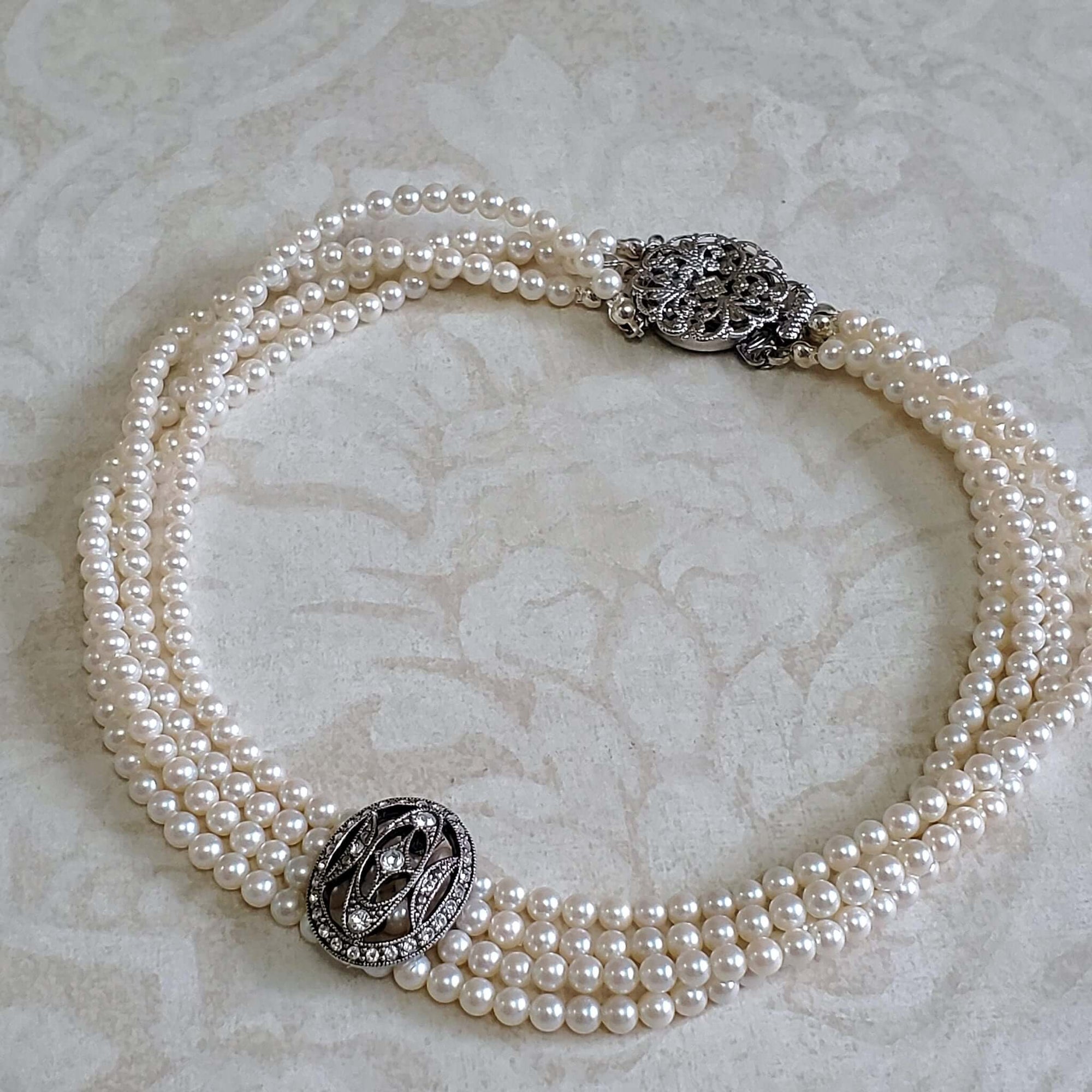 Four Strand Pearl Necklace