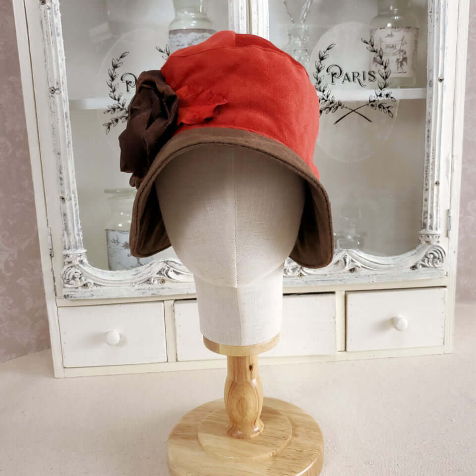 Cloche Hat with Floral Detail