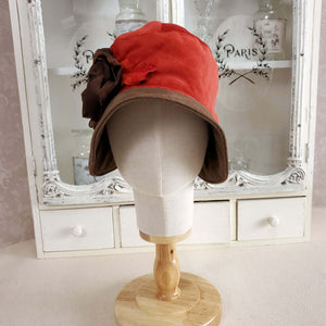 Cloche Hat with Floral Detail