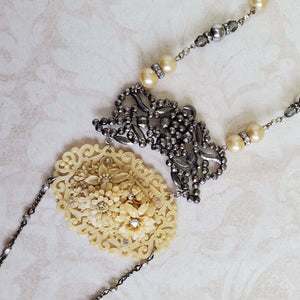 Vintage Celluloid Pendant Necklace